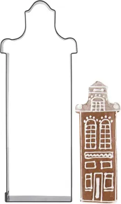 Immagine prodotto di Tagliabiscotti in acciaio a forma di casa 14 cm