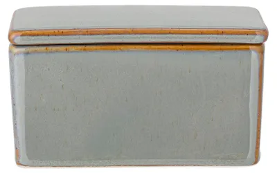 Produktbild von Bloomingville Butterdose Pixie, Gün, Steingut, Größe L13xH7xW9 cm, glasiert