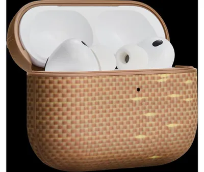 Immagine prodotto di Custodia magnetica in fibra di aramide Pitaka, Golden Glint - AirPods Pro 3
