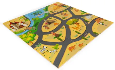 Produktbild von ECOTOYS Safari Schaumstoffpuzzle mit Kanten
