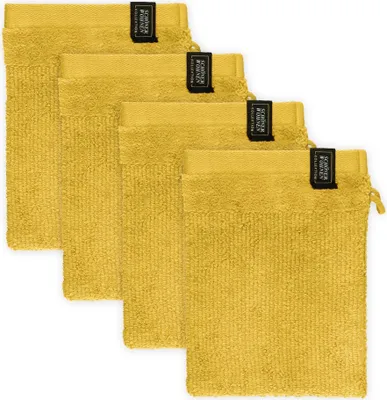 Produktbild von Schöner Wohnen 4er Set Waschhandschuh Sense Farbe gelb Größe 16x21
