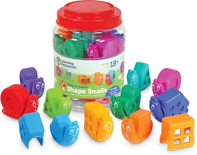 Productafbeelding van Learning Resources Snap-n-Learn Vorm Slakken Speelgoed 20 - Stukken Set - Veelkleurig