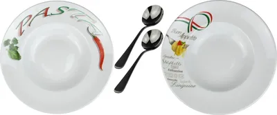 Produktbild von Pastateller (italienisches Design) und Pastalöffel / Retsch Arzberg / Ø30cm / Porzellan / 2er Set