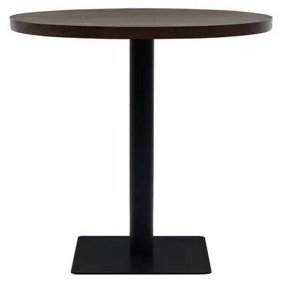 Produktbild von "Winterschlussverkauf "Bistrotisch/Esstisch für 2 Personen - CLORIS - Küchentisch - MDF und Stahl Rund 80×75 cm Dunkle Esche  - NeuMöbel8268862