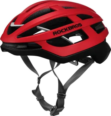 Produktbild von ROCKBROS Integrierter Fahrrad Helme MTB Herren Damen Rot Rennradhelm L(58-63cm)