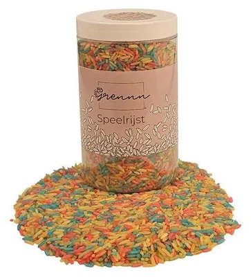 Image de Grennn Spielreis, jouet sensoriel Rainbow Mix, 750 grammes