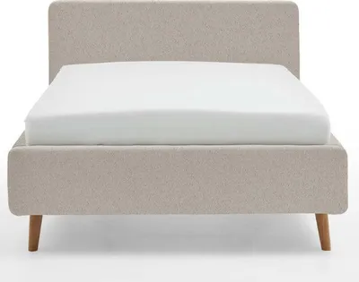 Produktbild von Bett Dalila 140x200cm Teddystoff - beige