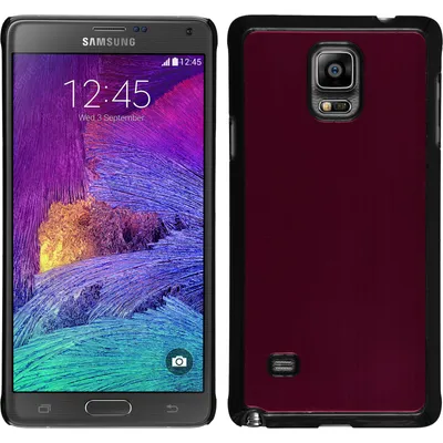 Produktbild von PhoneNatic Case kompatibel mit Samsung Galaxy Note 4 - Hülle rot Metallic Hard-case + 2 Schutzfolien
