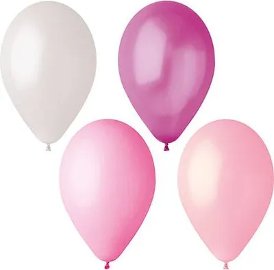 Produktbild von Luftballons Ø 25 cm farbig sortiert "Pink-Mix"