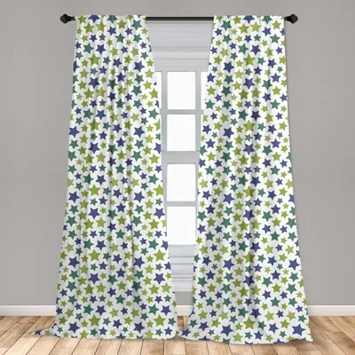 Produktbild von Abakuhaus, Fenstervorhänge, Bunte Zierelemente, 2-Panel-Set, 150 x 225 cm