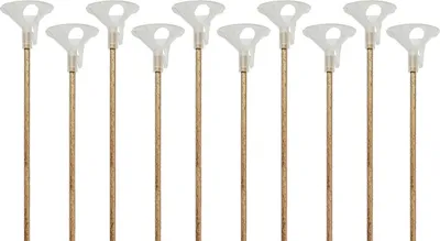 Obrázek produktu pro EKO tyčinky na balónky, dřevěné, 30 cm, 100 ks.