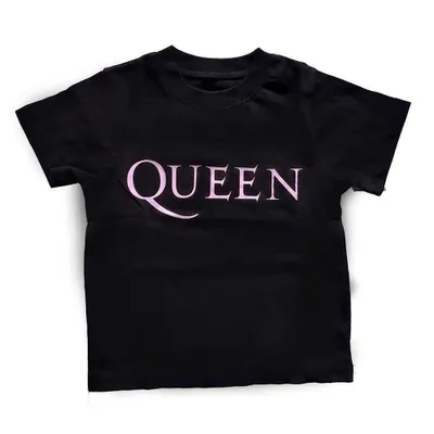 Produktbild von Queen T-Shirt Pink Logo Kids Black 5 Years