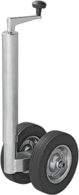 Produktbild von Doppelstützrad 48 mm mit Vollgummireifen 200 x 50 mm