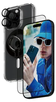 Produktbild von PanzerGlass ® 4-in-1 Schutz Set iPhone 16 Pro, Apple, Apple - iPhone 16 Pro, Trockene Anwendung, Kratzresistent, Schockresistent, Transparent, 1 Stück(e)