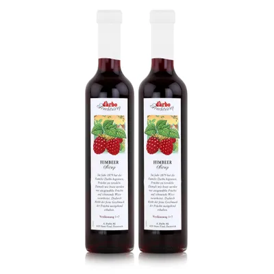 Produktbild von Darbo Sirup Himbeer 500ml - Cocktails Milchshakes Kaffeesirup (2er Pack)