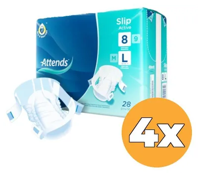 Produktbild von 4er-Pack Slip Active 8 L (28 Stück)
