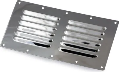 Produktbild von Lüftungsblech 230 x 115 mm Edelstahl, Lüftungsgitter für Boote, Caravan, Wohnwagen