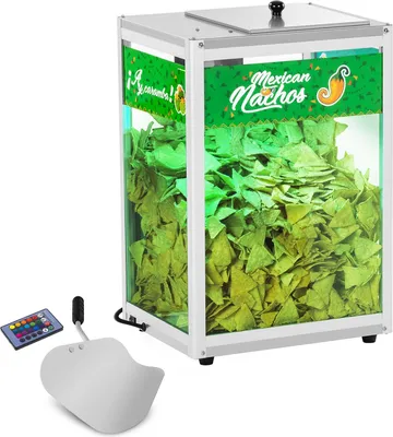 Produktbild von Beleuchteter Wärmer für Nachos, Popcorn, Erdnüsse, LED 100W Royal Catering RCNW-1L