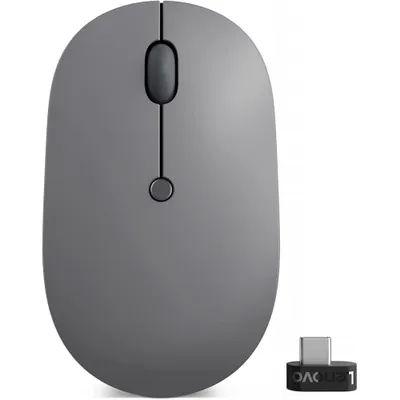 Produktbild von Lenovo Go USB-C Wireless Mouse, Beidhändig, Optisch, RF Wireless, 2400 DPI, Grau