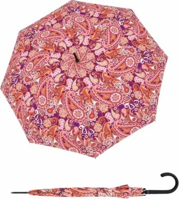 Obrázek produktu pro Doppler Fiber Flex Long AC Paisley berry - dámský holový vystřelovací deštník