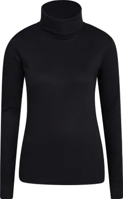 Produktbild von Mountain Warehouse - "Meribel" Oberteil Rollkragen für Damen Langärmlig MW671 (46 DE) (Schwarz)