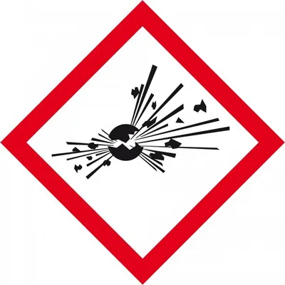 Produktbild von Dreifke® Aufkleber I Gefahrensymbol Explodierende BombeGHS 01, Folie, selbstk...