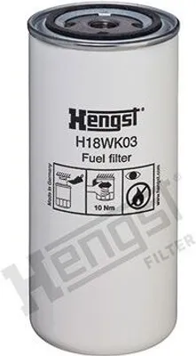 Produktbild von 1x HENGST FILTER KRAFTSTOFFFILTER Anschraubfilter H18WK03