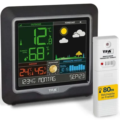 Produktbild von Funk-Wetterstation Season TFA 35.1150.01 mit Farbdisplay