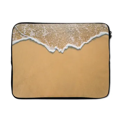 Produktbild von MuchoWow® Laptop Hülle 17 Zoll Laptoptasche Strand - Sommer - Meer - Zipper - Schutzabdeckung