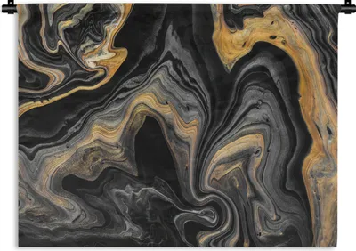 Produktbild von MuchoWow® Wandteppich Wandbehang Marmor - Acryl - Gold - Luxus - Abstrakt 150x112.50 cm Tapisserie Dekoration Wandtuch - Wanddecke - Wandteppiche
