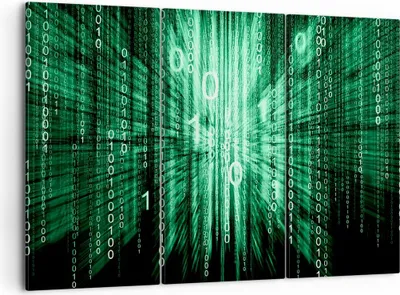 Produktbild von Bild auf Leinwand - Leinwandbild - Abstrakt zusammenfassungszahlen - 105x70cm - Wand Bild - Wanddeko - Leinwanddruck - Bilder - Kunstdruck - Leinwand bilder - Wandkunst - CE105x70-2290