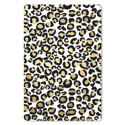 Produktbild von MuchoWow® Mauspad Mousepad Muster - Pantherdruck - Gold 40x60 cm - Mousepads - Maus Mat - Pad - Mausunterlage - Schreibtisch Accesoire