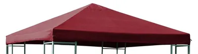 Produktbild von Wasserdichte Pavillon-Dachbespannung 3x3 Meter, bordeaux, Polyester PVC-beschichtet