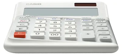 Image de Casio DE-12E-WE Taschenrechner Desktop Einfacher Taschenrechner Weiß (DE-12E-WE)