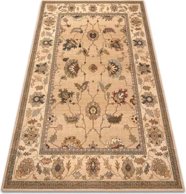 Produktbild von Wollteppich POLONIA Loare Rahmen creme beige 235x350 cm