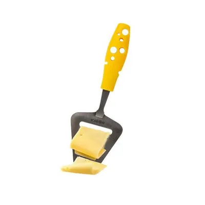 Obrázek produktu pro Kráječ na sýr Boska Mini Cheesy/pohodlná velikost/design s otvory/nerezová ocel/plast/žlutá/stříbrná / 155 x 55 x 15 mm