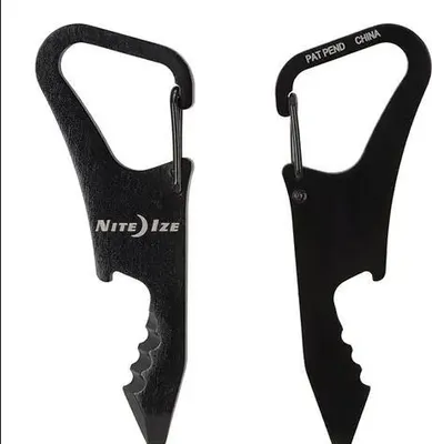 Zdjęcie produktu dla Nite Ize DoohicKey ClipKey, Karabińczyk do kluczy, Czarny, Stal nierdzewna, 25 mm, 68 mm, 12 g