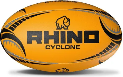Produktbild von Rhino - Rugby-Ball "Cyclone" RD802 (4) (Neonorange)
