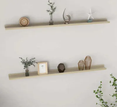 Produktbild von vidaXL Wandregale 2 Stk. Sonoma-Eiche 115x9x3 cm