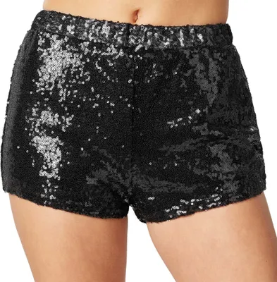 Produktbild von Pailletten-Shorts - schwarz, XXL