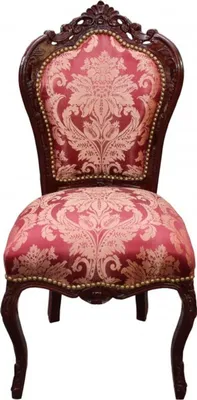 Produktbild von Casa Padrino Barock Esszimmer Stuhl Bordeaux Muster / Braunrot - Antik Möbel - Limited Edition