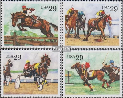 Produktbild von Briefmarken USA 1993 Mi 2355-2358 (kompl.Ausg.) postfrisch Pferdesport