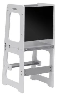 Immagine prodotto di Tulano Mooby 35 torre di apprendimento per bambini - aiuto cucina 3in1, tavolo con sedia, tavolo da colorare - regolabile in altezza, sicuro e portatile, fino a 60 kg