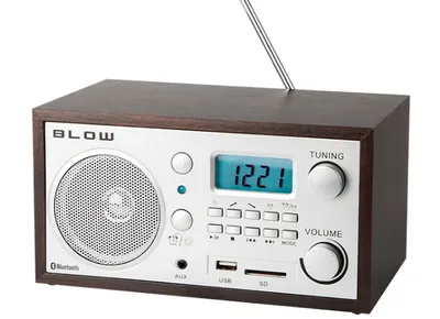 Immagine prodotto di BLOW Radio Bluetooth AM/FM USB SD AUX, marrone, modello RA2, qualità originale