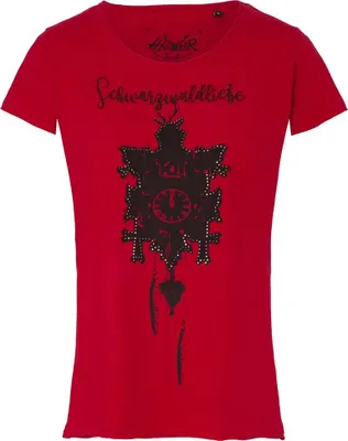 Produktbild von Shirt Schwarzwald Liebe rot S