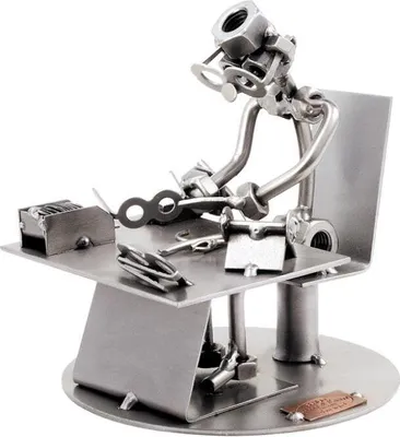 Image de Figurine en métal « Ophtalmologue » – Idée cadeau artisanale pour un opticien