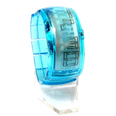 Produktbild von LED Armbanduhr Herren Damen Digital Uhr Sportuhr Blau mit elastischem Armband Digitaluhr