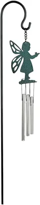 Ornament-Klangspiel-Gartenstecker ELFE, 45 cm, für drinnen & draußen