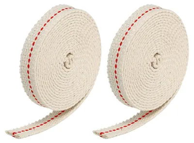 Öllampendocht 12 mm flach, 2 m lang, 2 Rollen