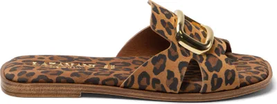 Produktbild von Lazamani Vito Damen Wildleder-Pantoletten Leopard Größe 36